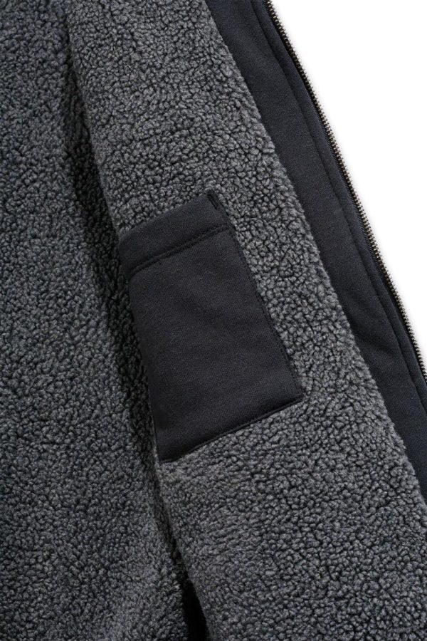 Carhartt Men's Rain Defender Relaxed Fit Midweight Sherpa-Lined Full-Zip Sweatshirt - Image 3