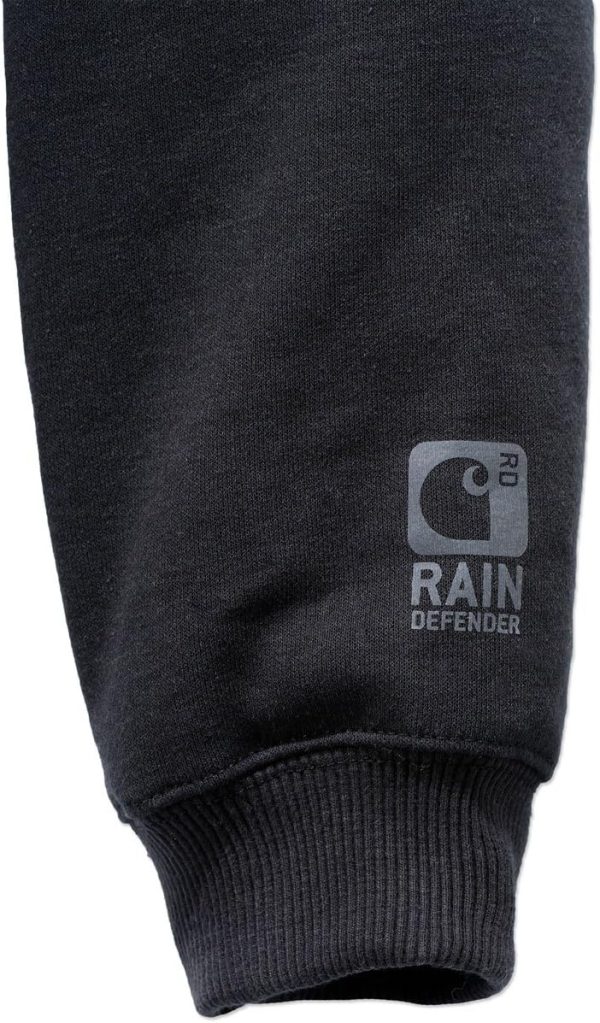 Carhartt Men's Rain Defender Relaxed Fit Midweight Sherpa-Lined Full-Zip Sweatshirt - Image 5